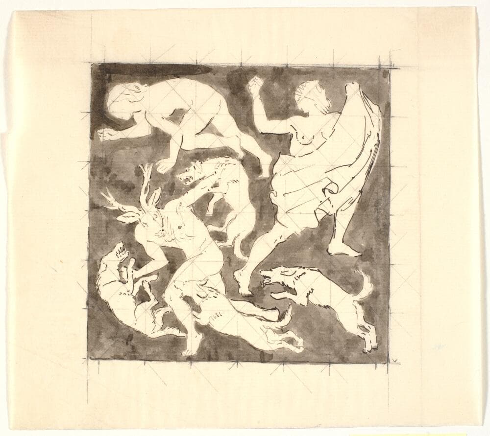 Aktæons død — Joakim Skovgaard