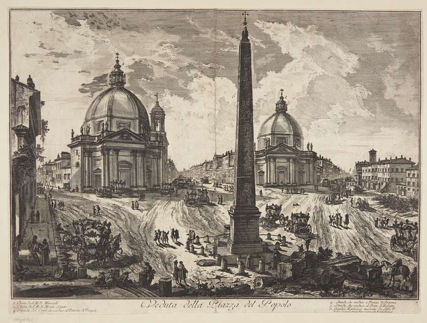 Piazza del Popolo — Giovanni Battista Piranesi
