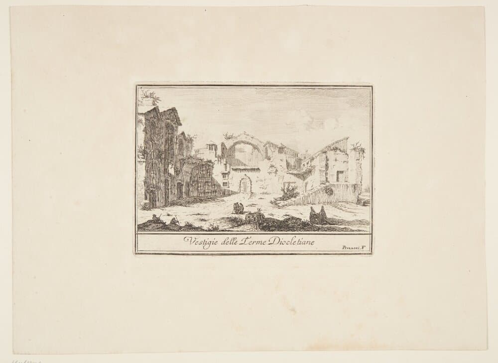 Ruinerne af Diocletian's bade — Giovanni Battista Piranesi