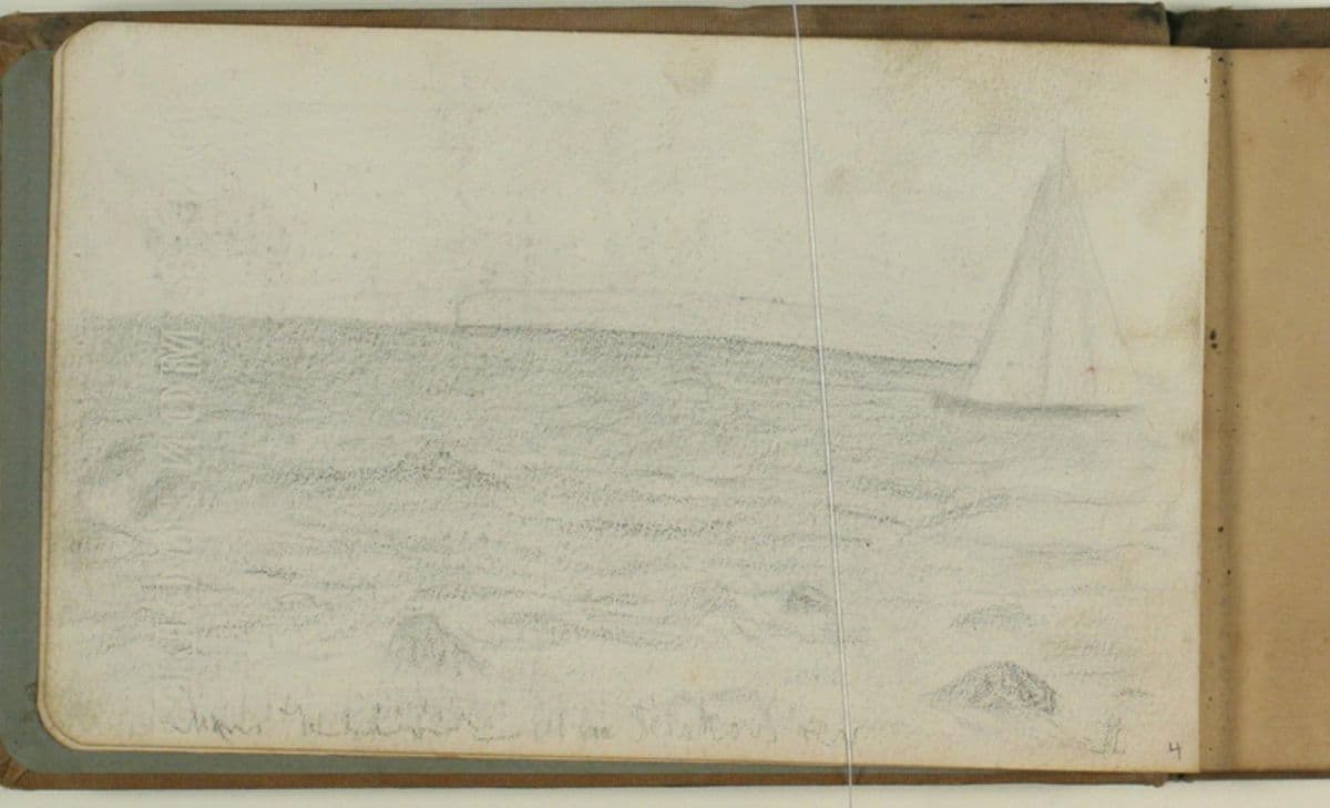 Møns Klint, set fra Filskov — Niels Larsen Stevns