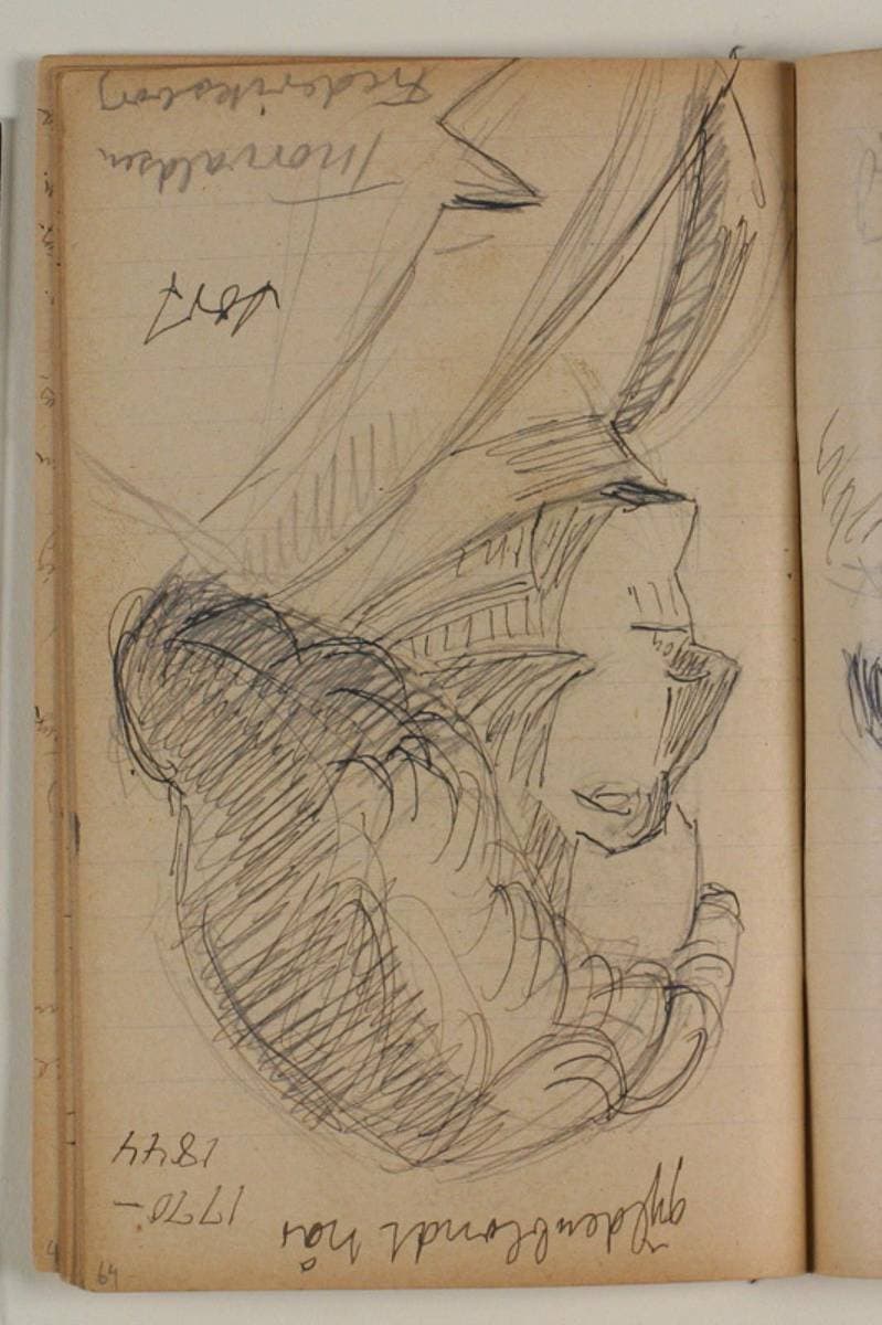 Studie af Bertel Thorvaldsen efter maleri på Frederiksborg — Niels Larsen Stevns