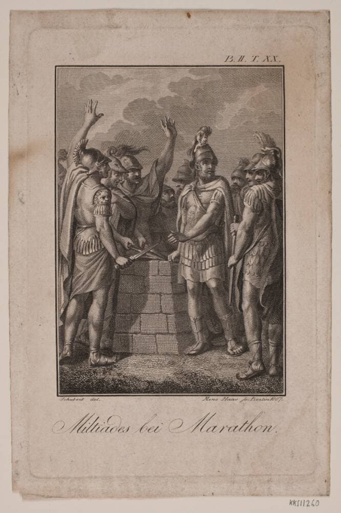 "Miltiades bei Marathon" — Meno Haas