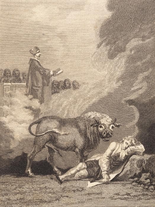 Niels Klim troer at høre degnen i Fane Kirke. II — J.F. Clemens