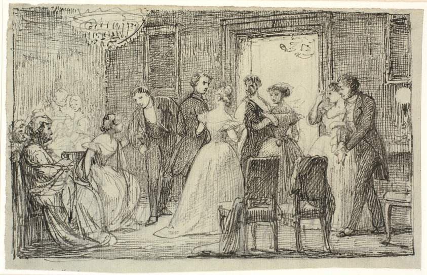 Ballet begynder — Wilhelm Marstrand