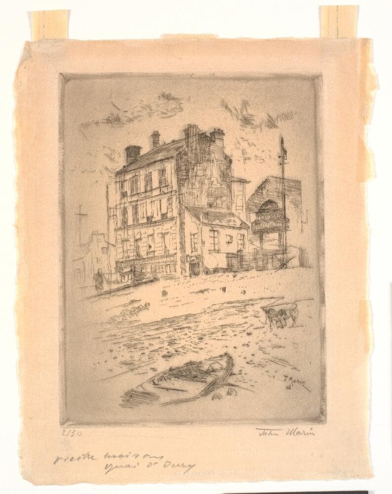 Old House, Quay d'Ivry — John Marin