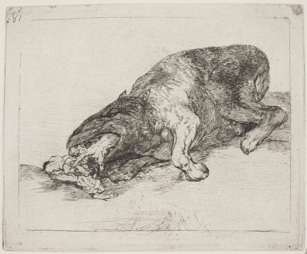 Et vildt uhyre (81) — Francisco Goya