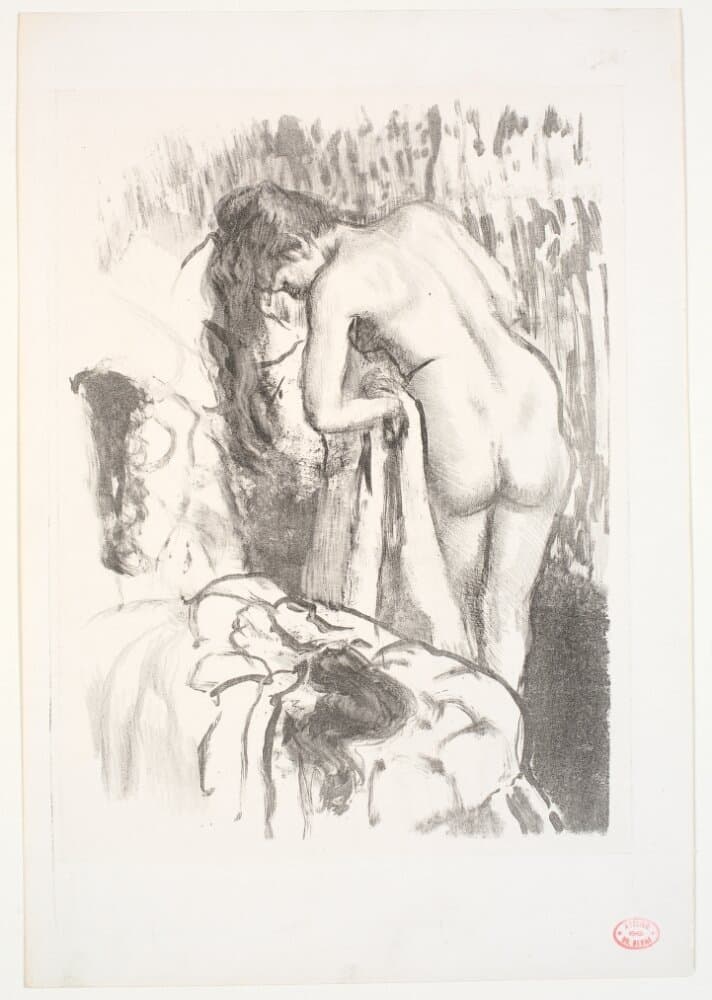 Femme nue debout à sa toilette — Edgar Degas