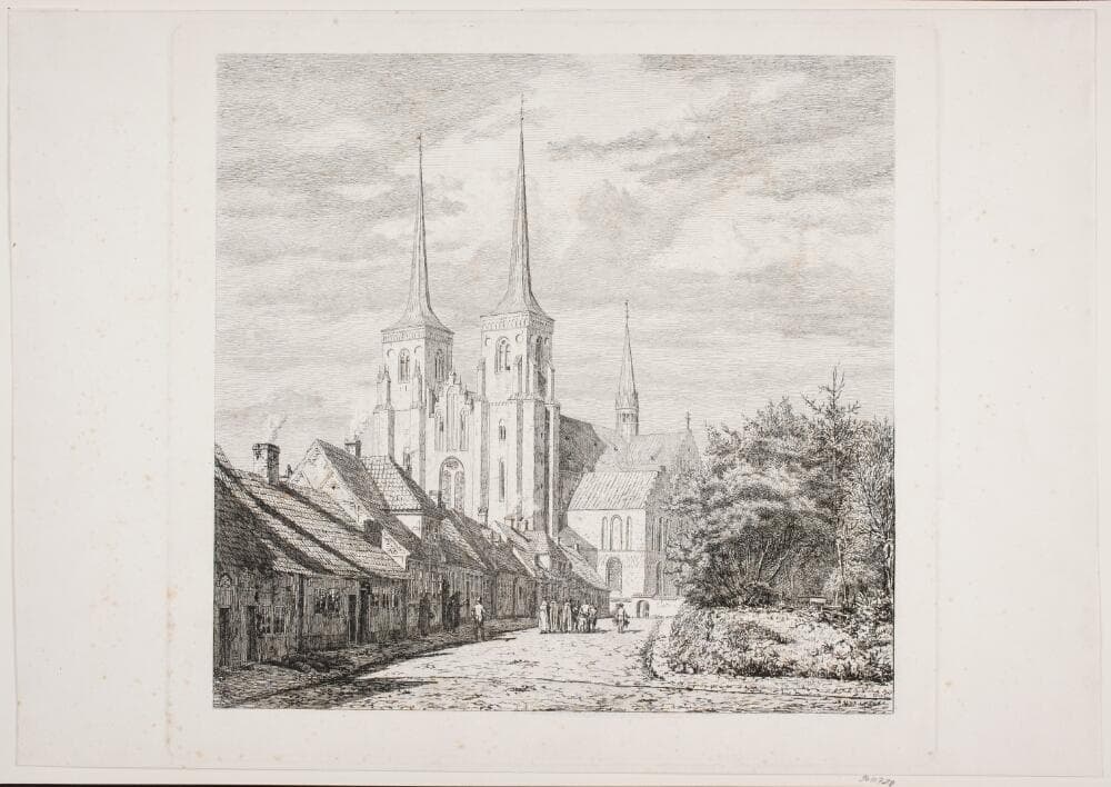 Roskilde Domkirke, set fra Sydvest — Jørgen Roed