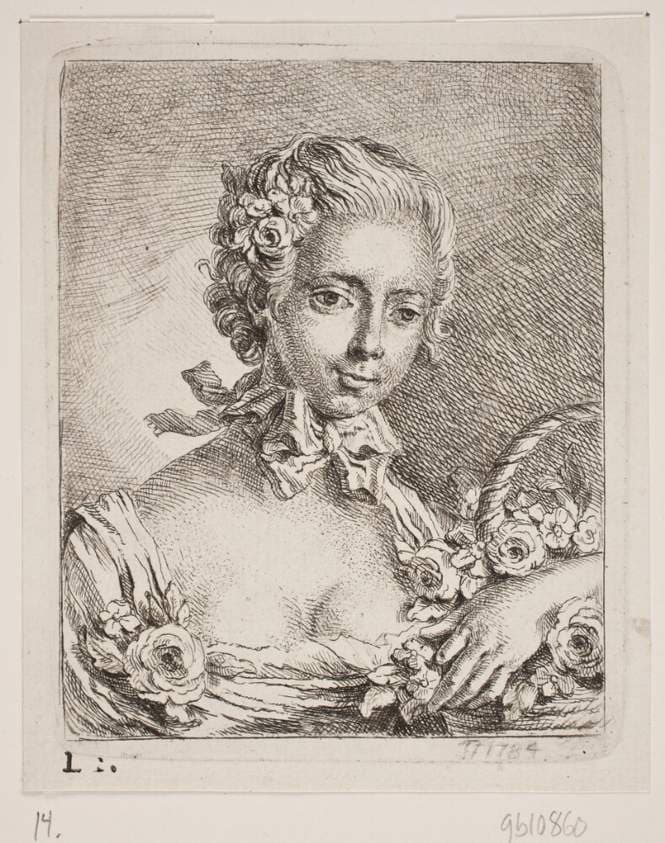 En blomsterpige — Georg Mathias Fuchs