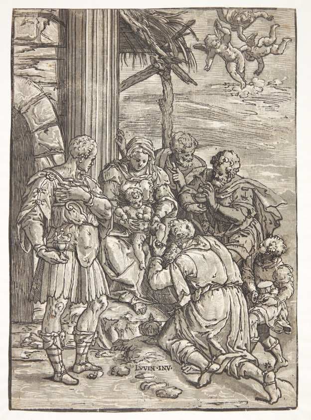 Kongernes tilbedelse — Andrea Andreani