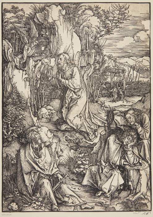 Kristus på Oliebjerget — Albrecht Dürer