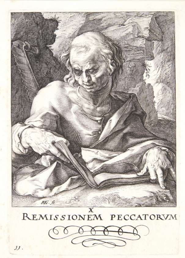 Apostlen Simon — Hendrik Goltzius