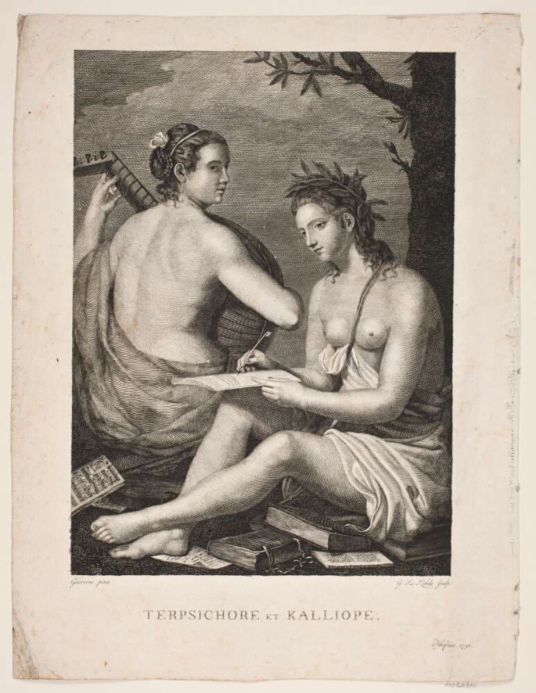 Terpsichore et Kalliope — Gerhard Ludvig Lahde