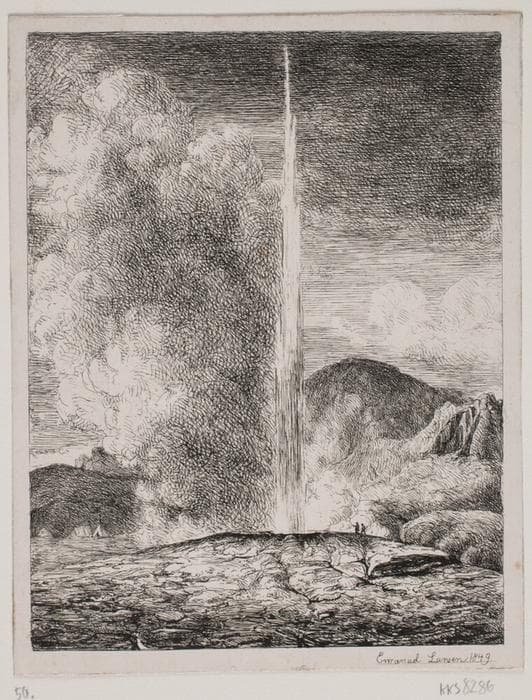 Geiser på Island — Emanuel Larsen