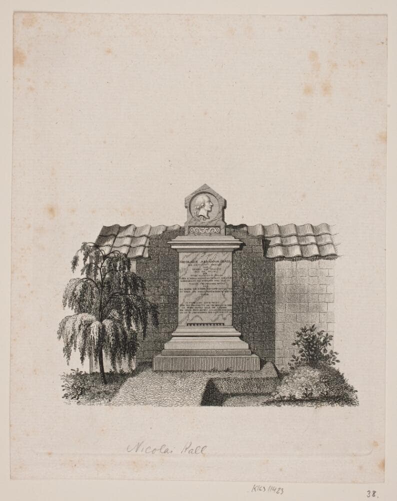 Nicolai Abraham Kalls Gravminde — Gerhard Ludvig Lahde