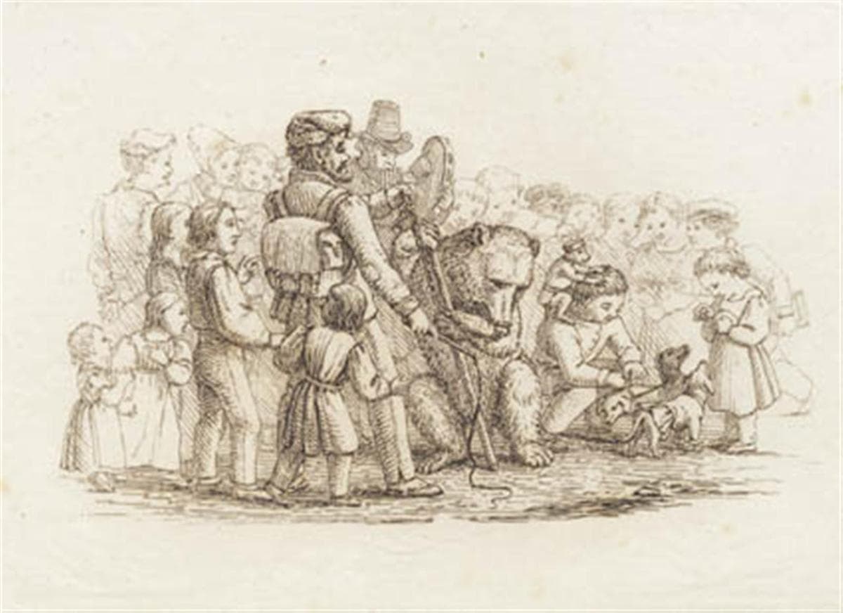 Illustration til "Halvhundrede Fabler for Børn" af Hey — Martinus Rørbye