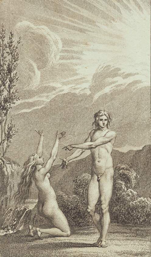 Illustration til Ewalds "Adam og Eva". II — J.F. Clemens