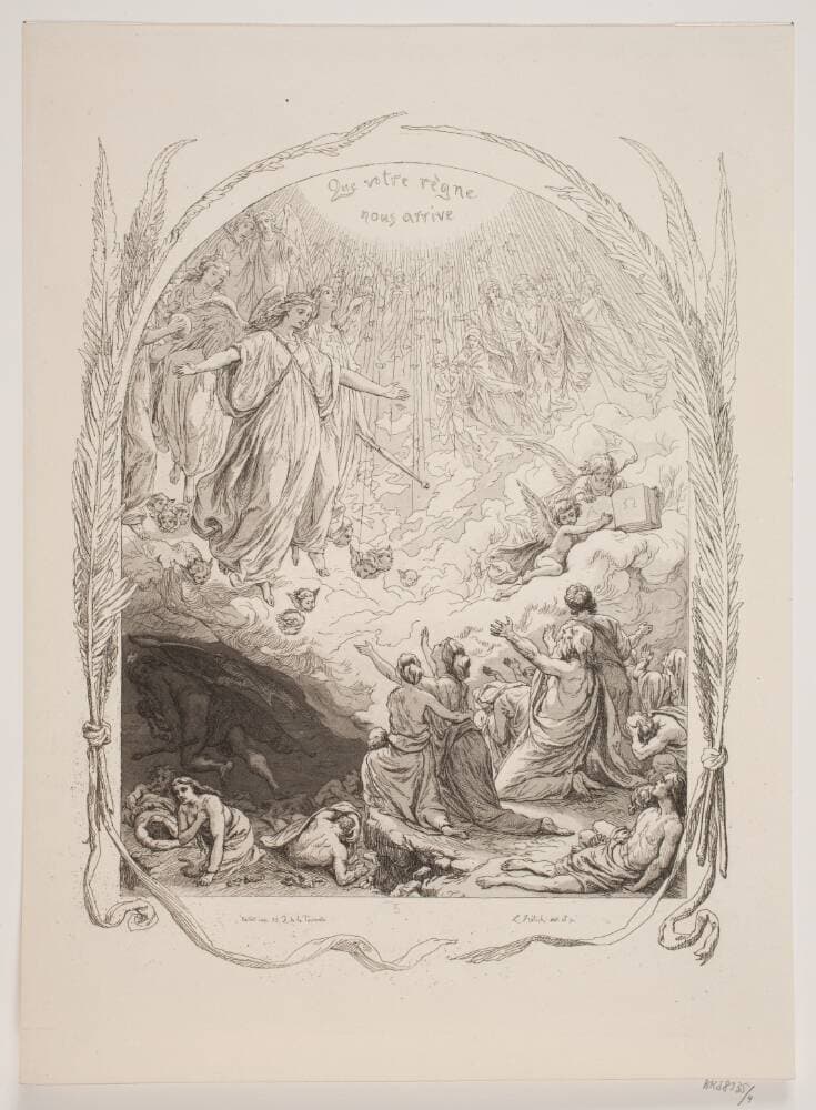 Illustration til "L'Oraison Dominicale" — Lorenz Frølich