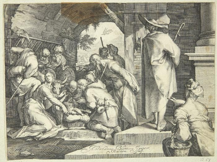 Hyrdernes tilbedelse — Jacob Matham