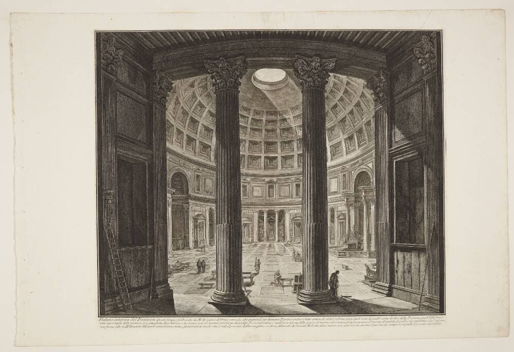 Det indre af Pantheon — Giovanni Battista Piranesi