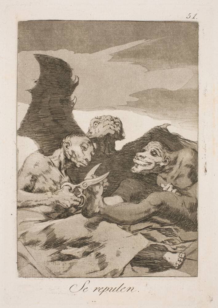 De gør toilette — Francisco Goya