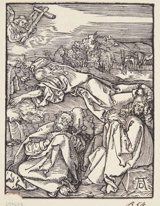 Kristus på Oliebjerget — Albrecht Dürer