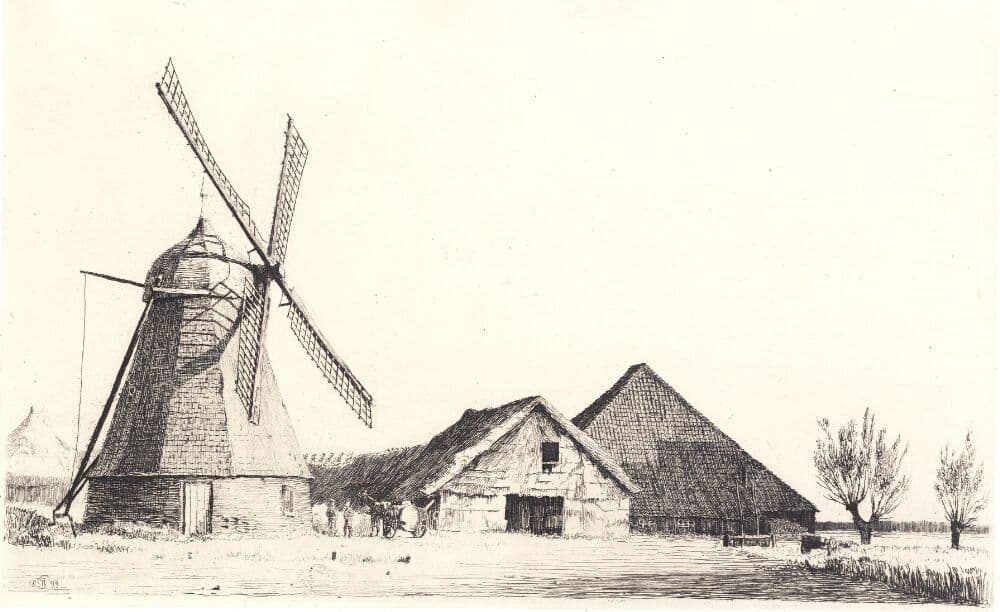 Mølle og teglværk — Peter Ilsted