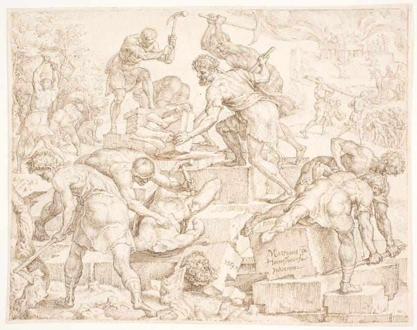 Gideon nedbryder Baalsalteret — Maarten van Heemskerck