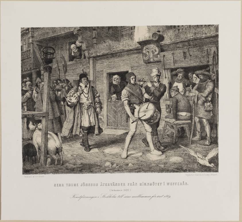Thure Jönsson vender tilbage fra Rigsdagen i Vesterås 1527 — Georg von Rosen