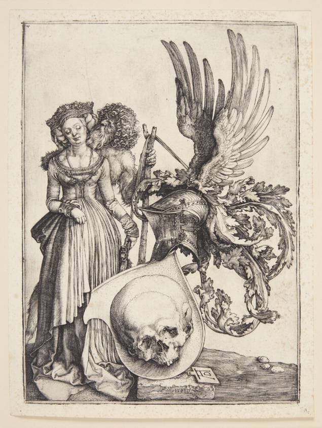 Våbenmærke med et dødningehoved — Albrecht Dürer