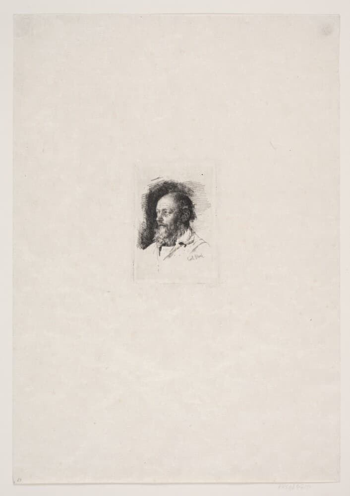 En gammel fisker. Brystbillede — Carl Bloch