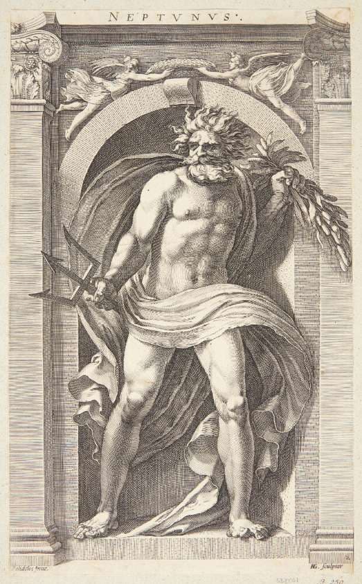 Neptun — Hendrik Goltzius