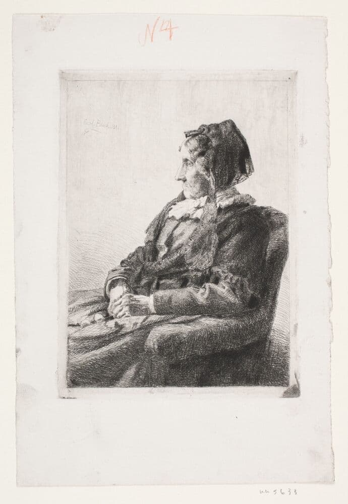 Dameportræt — Carl Bloch