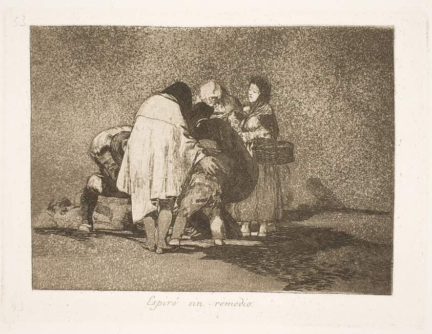 Han døde, uden at man kunne hjælpe ham (53) — Francisco Goya