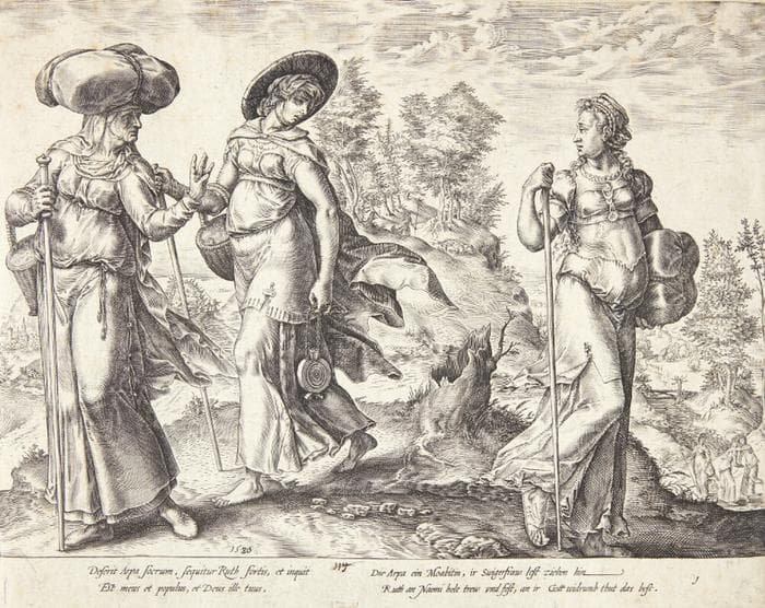 Oprah forlader Ruth og Naomi — Hendrik Goltzius
