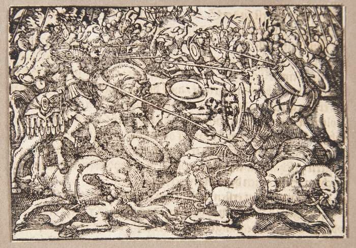 Romerne indtager Satricum — Tobias Stimmer
