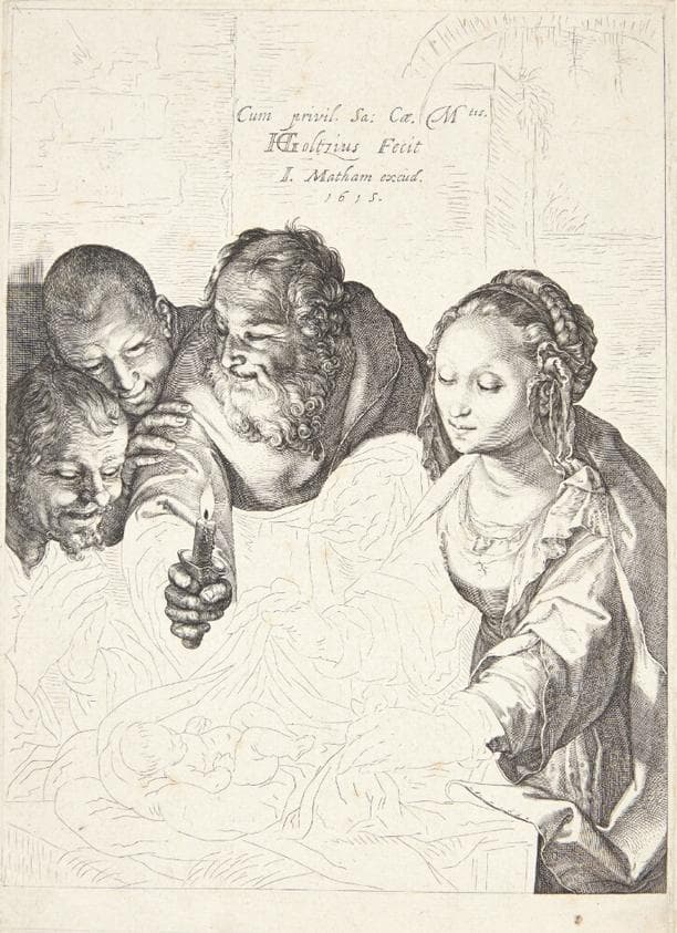 Hyrdernes tilbedelse — Hendrik Goltzius