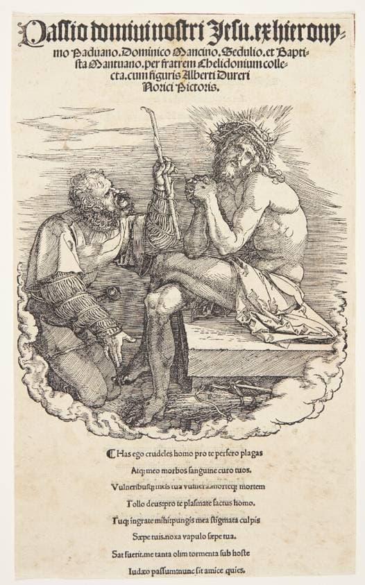 Titelblad med Kristus som smertensmand — Albrecht Dürer