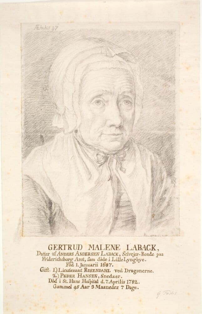Portræt af Gertrud Malene Laback — Georg Mathias Fuchs