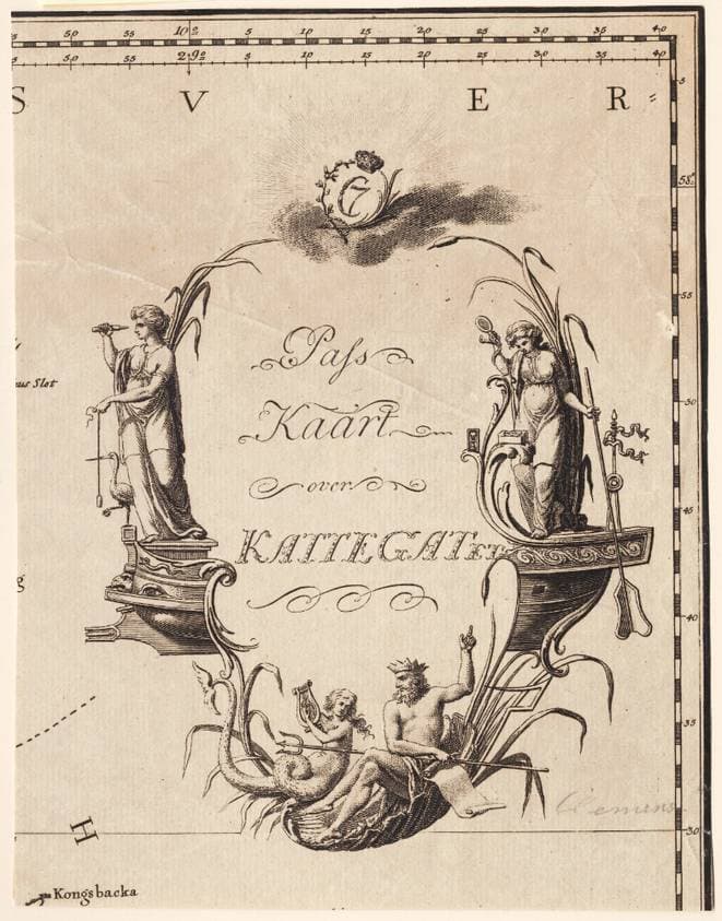 "Pass Kaart over Kattegatet" — J.F. Clemens