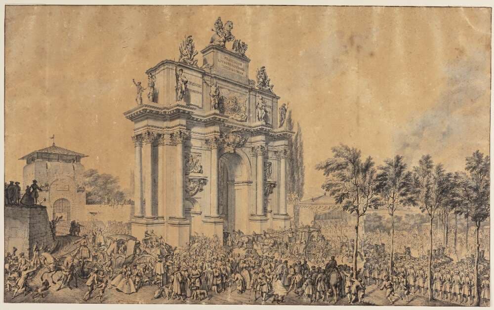 Triumfbue for Frans III af Lothringen og Maria Theresia ved deres indtog i Firenze 1739 — Marcus Tuscher