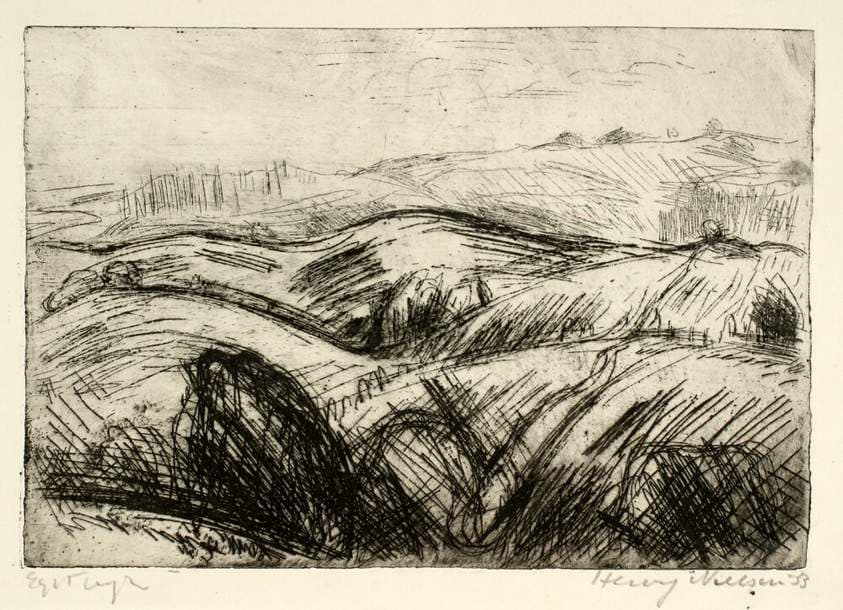 Stærkt bakket landskab — Henry Nielsen