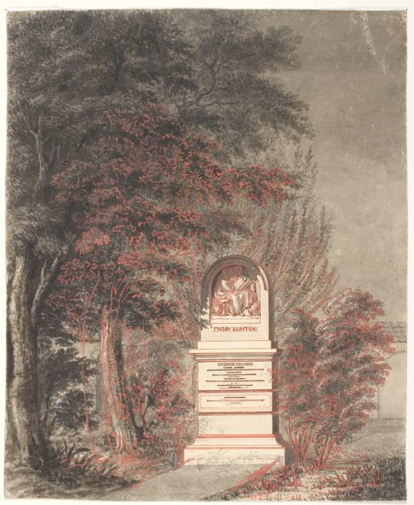 Georg Nielsens gravmonument paa Assistens kirkegaard — Gerhard Ludvig Lahde