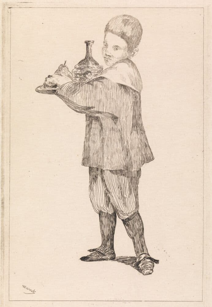 L'Enfant portant un plateau — Édouard Manet