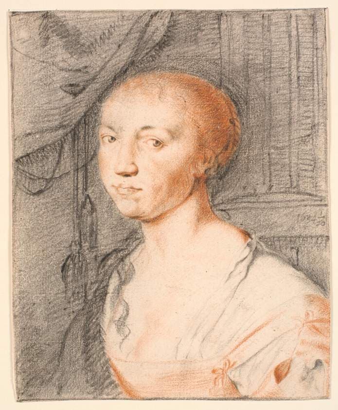 Portræt af yngre dame — Jürgen Ovens
