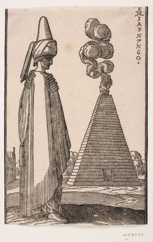 Kappeklædt mand — Melchior Lorck