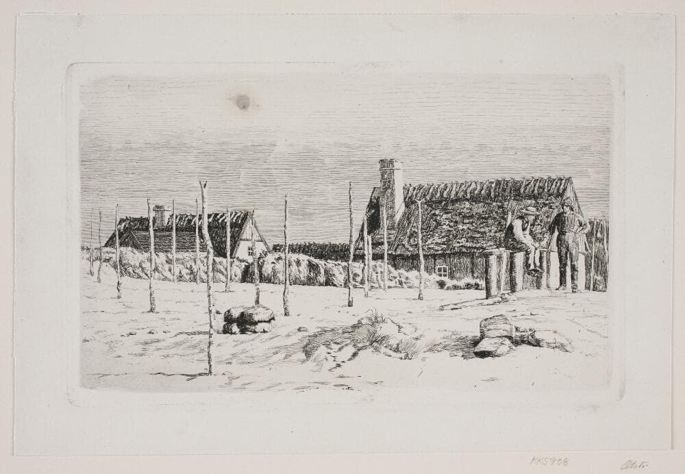 Parti i Hornbæk. Søndag formiddag — Carl Bloch