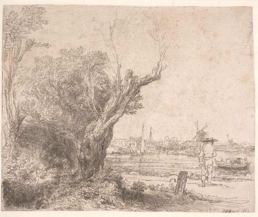 Landskab. "De Omval" — Rembrandt van Rijn