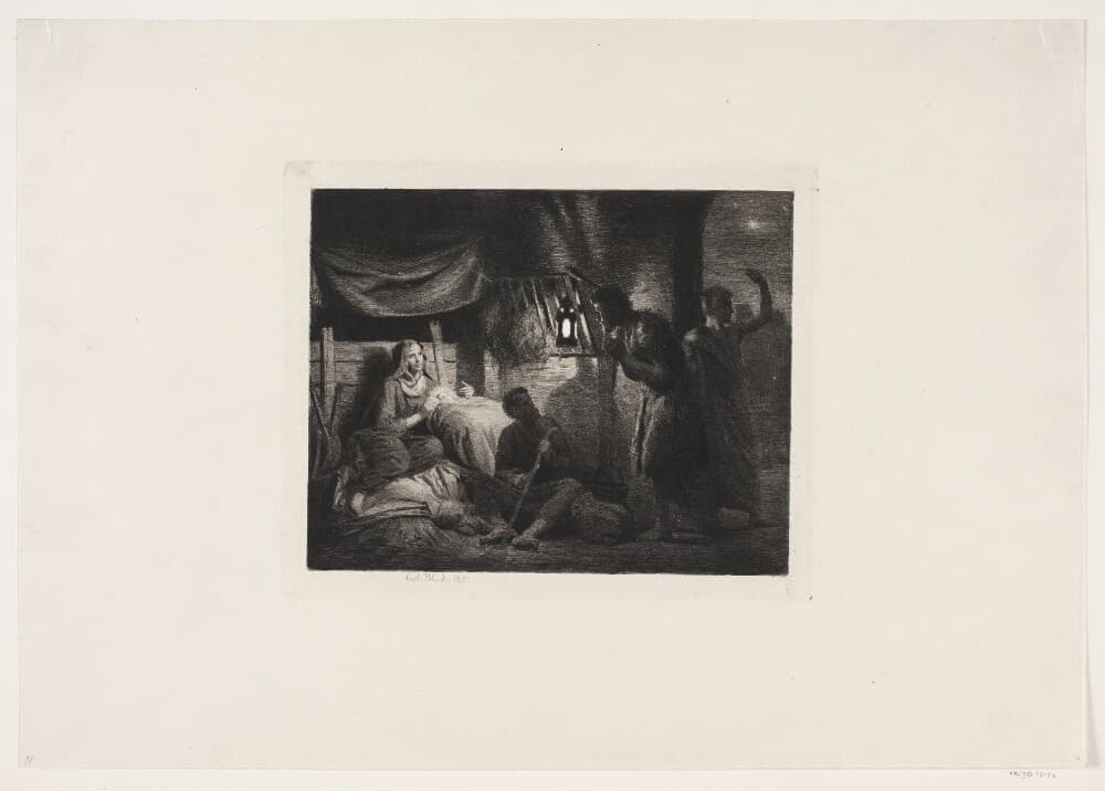 Hyrdernes tilbedelse — Carl Bloch