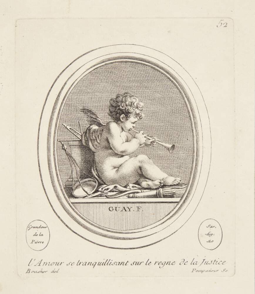 Amor beroliger sig selv mens retfærdigheden regerer — Madame de Pompadour